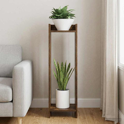Växtställ Rökt Ek 30 x 30 x 100 cm Konstruerat trä