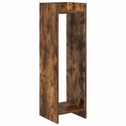 Växtställ med hylla Rökt Ek 30 x 30 x 100 cm Konstruerat trä