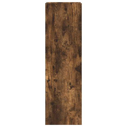 Växtställ 2 pcs Rökt Ek 30 x 30 x 100 cm Konstruerat trä