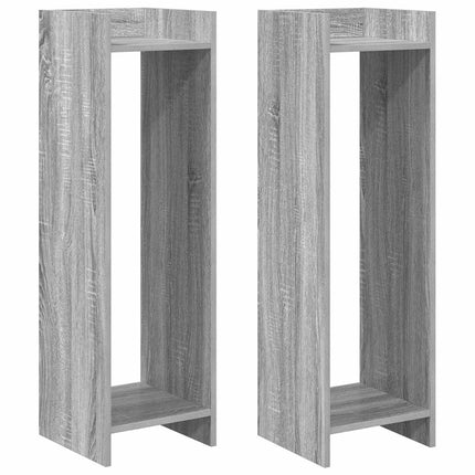 Växtställ 2 pcs Grå Sonoma 30 x 30 x 100 cm Konstruerat trä