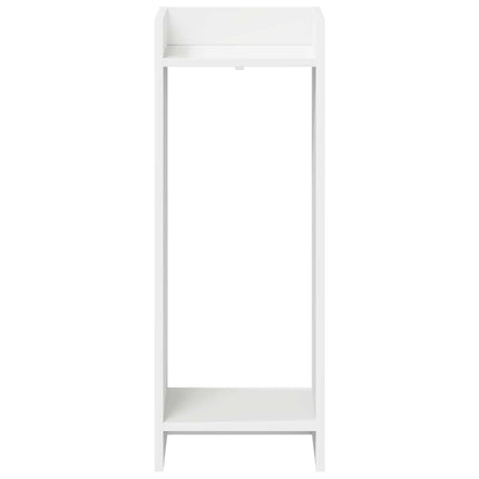 Växtställ med hylla Vit 30 x 30 x 80 cm Konstruerat trä