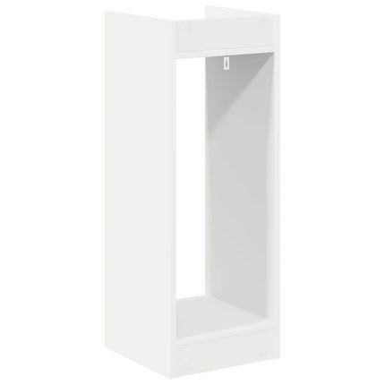 Växtställ med hylla 2 pcs Vit 30 x 30 x 80 cm Konstruerat trä