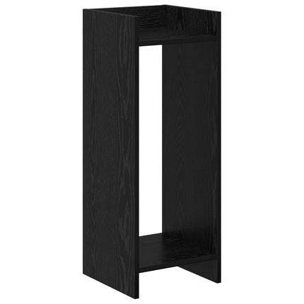 Växtställ 2 pcs Svart Ek 30 x 30 x 80 cm Konstruerat trä