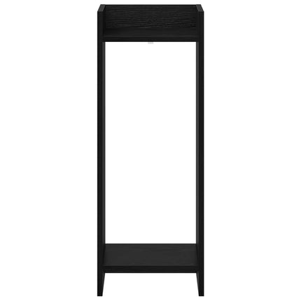 Växtställ 2 pcs Svart Ek 30 x 30 x 80 cm Konstruerat trä
