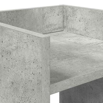 Växtställ med hylla BetongGrå 30 x 30 x 80 cm Konstruerat trä