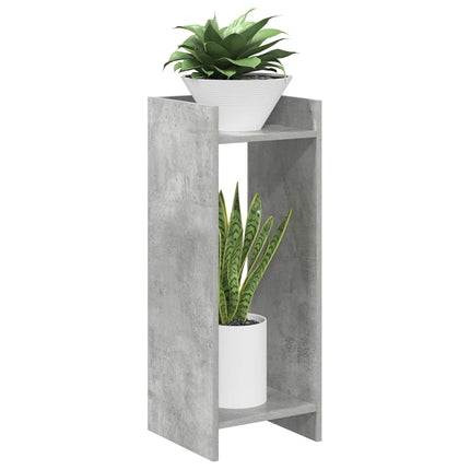 Växtställ 2 pcs BetongGrå 30 x 30 x 80 cm Konstruerat trä