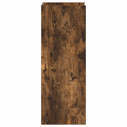 Växtställ med hylla Rökt Ek 30 x 30 x 80 cm Konstruerat trä