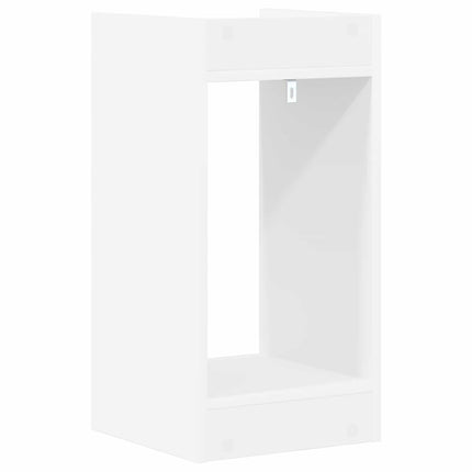 Växtställ med hylla Vit 30 x 30 x 60 cm Konstruerat trä