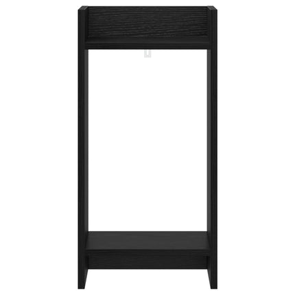 Växtställ med hylla Svart Ek 30 x 30 x 60 cm Konstruerat trä