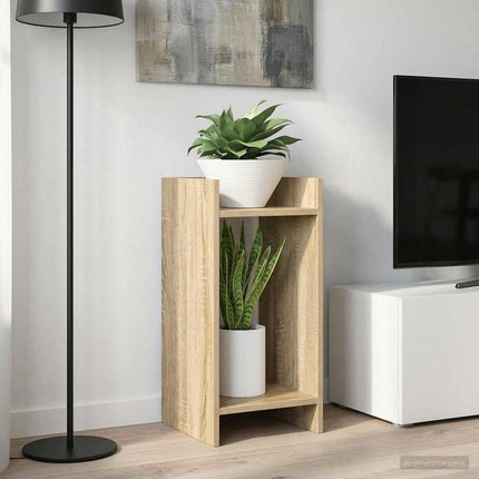 Växtställ med hylla Sonoma-ek 30 x 30 x 60 cm Konstruerat trä