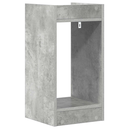 Växtställ med hylla BetongGrå 30 x 30 x 60 cm Konstruerat trä