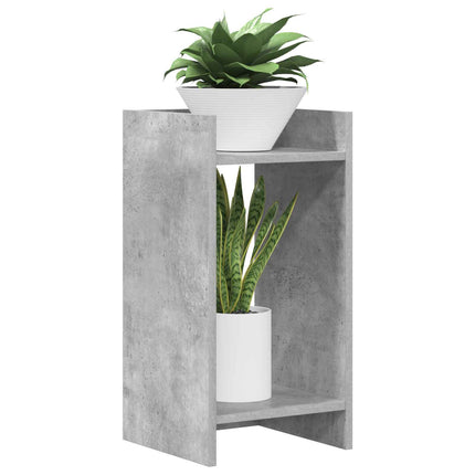 Växtställ med hylla BetongGrå 30 x 30 x 60 cm Konstruerat trä