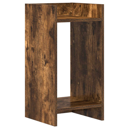 Växtställ 2 pcs Rökt Ek 30 x 30 x 60 cm Konstruerat trä