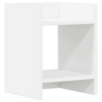 Växtställ med hylla 2 pcs Vit 30 x 30 x 40 cm Konstruerat trä