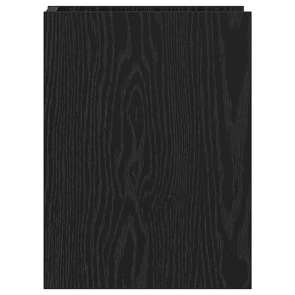 Växtställ 2 pcs Svart Ek 30 x 30 x 40 cm Konstruerat trä