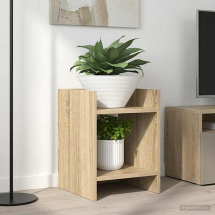 Växtställ 2 pcs Sonoma-ek 30 x 30 x 40 cm Konstruerat trä