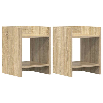 Växtställ 2 pcs Sonoma-ek 30 x 30 x 40 cm Konstruerat trä