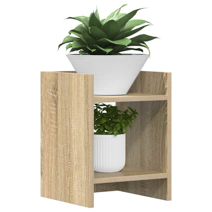 Växtställ 2 pcs Sonoma-ek 30 x 30 x 40 cm Konstruerat trä