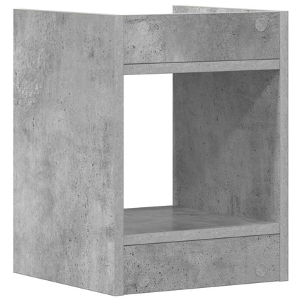 Växtställ med hylla BetongGrå 30 x 30 x 40 cm Konstruerat trä