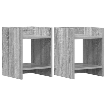 Växtställ 2 pcs Grå Sonoma 30 x 30 x 40 cm Konstruerat trä