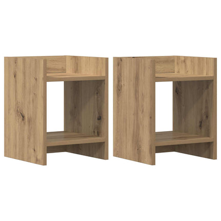 Växtställ 2 pcs Artisan Ek 30 x 30 x 40 cm Konstruerat trä