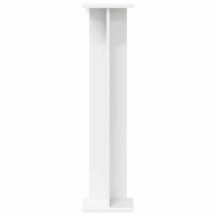 Växtställ 2 pcs Vit 25 x 25,5 x 100,5 cm Konstruerat trä