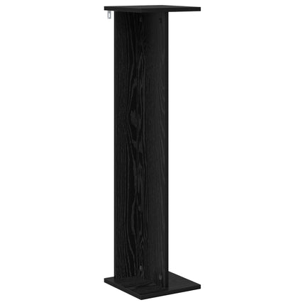 Växtställ Svart Ek 25 x 25,5 x 100,5 cm Konstruerat trä