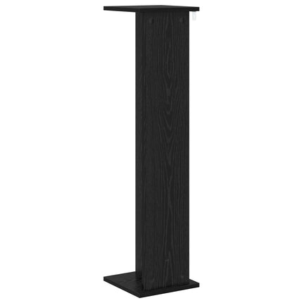 Växtställ Svart Ek 25 x 25,5 x 100,5 cm Konstruerat trä