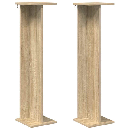 Växtställ 2 pcs Sonoma-ek 25 x 25,5 x 100,5 cm Konstruerat trä