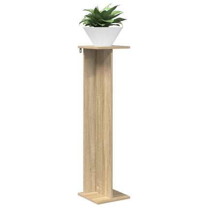 Växtställ 2 pcs Sonoma-ek 25 x 25,5 x 100,5 cm Konstruerat trä