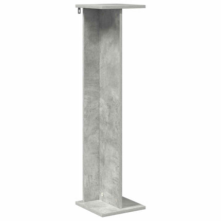 Växtställ 2 pcs BetongGrå 25 x 25,5 x 100,5 cm Konstruerat trä