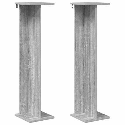 Växtställ 2 pcs Grå Sonoma 25 x 25,5 x 100,5 cm Konstruerat trä