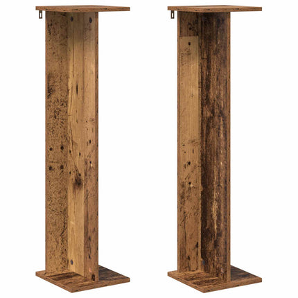 Växtställ 2 pcs Gammalt trä 25 x 25,5 x 100,5 cm