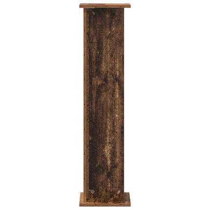 Växtställ 2 st Gammalt trä 25 x 25,5 x 100,5 cm Konstruerat trä