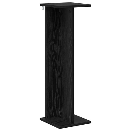 Växtställ Svart Ek 25 x 25,5 x 80,5 cm Konstruerat trä