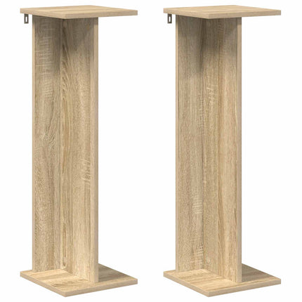 Växtställ 2 pcs Sonoma-ek 25 x 25,5 x 80,5 cm Konstruerat trä