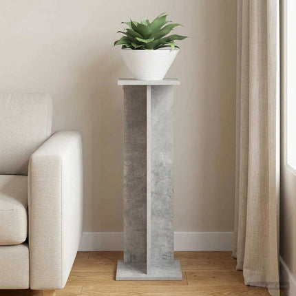 Växtställ BetongGrå 25 x 25,5 x 80,5 cm Konstruerat trä