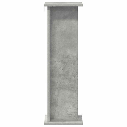 Växtställ 2 pcs BetongGrå 25 x 25,5 x 80,5 cm Konstruerat trä