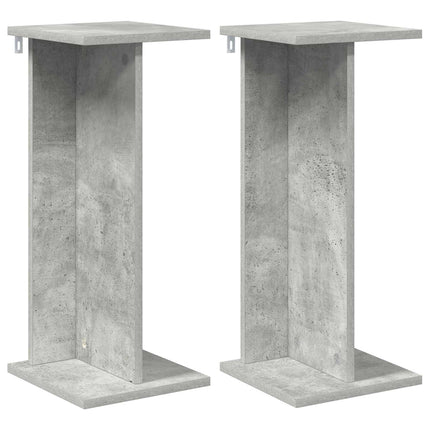 Växtställ 2 st BetongGrå 25 x 25,5 x 60,5 cm Konstruerat trä