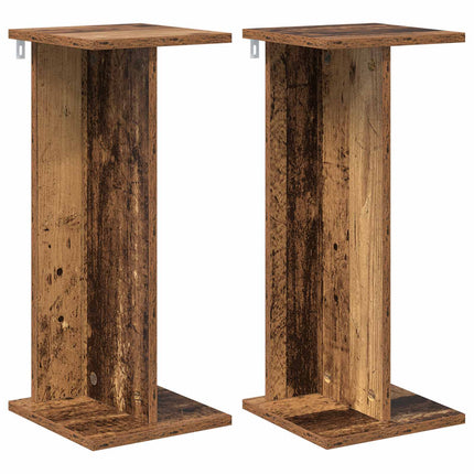 Växtställ 2 pcs Gammalt trä 25 x 25,5 x 60,5 cm Konstruerat trä