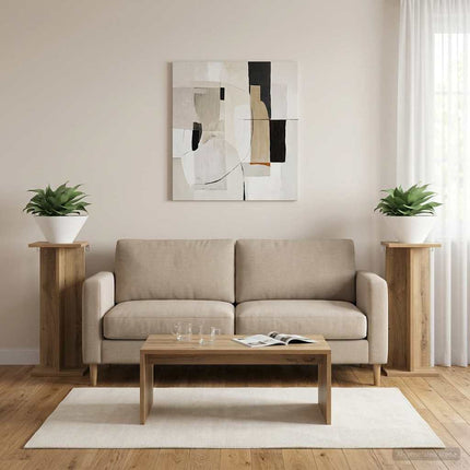 Växtställ 2 pcs Artisan Ek 25 x 25,5 x 60,5 cm Konstruerat trä