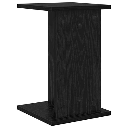 Växtställ 2 st Svart Ek 25 x 25,5 x 40,5 cm Konstruerat trä