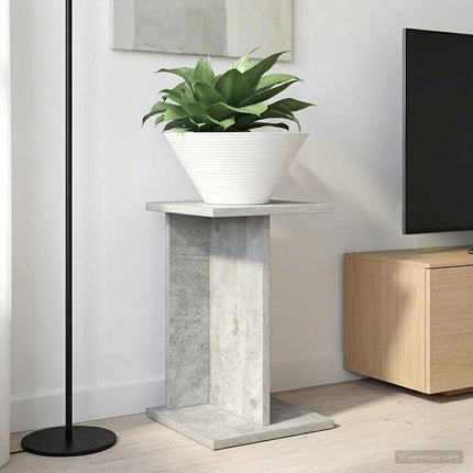 Växtställ 2 pcs BetongGrå 25 x 25,5 x 40,5 cm Konstruerat trä