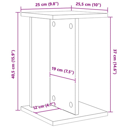 Växtställ Gammalt trä 25 x 25,5 x 40,5 cm Konstruerat trä