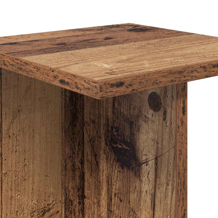 Växtställ 2 pcs Gammalt trä 25 x 25,5 x 40,5 cm Konstruerat trä