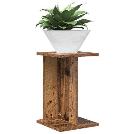 Växtställ 2 pcs Gammalt trä 25 x 25,5 x 40,5 cm Konstruerat trä