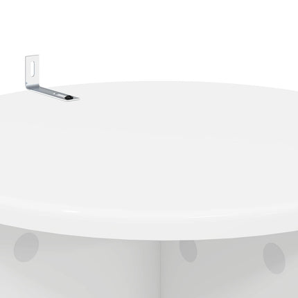 Växtställ 2 pcs Vit Ø40 x 100 cm Konstruerat trä