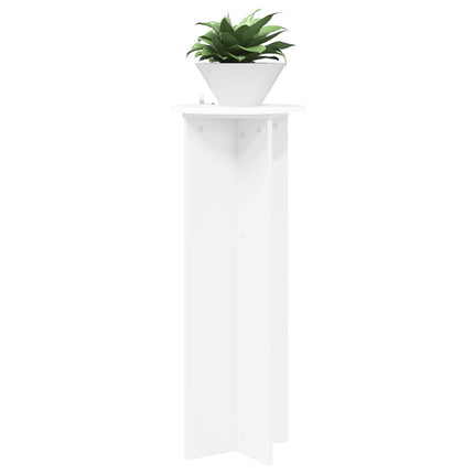 Växtställ 2 st Vit Ø40 x 100 cm Konstruerat trä