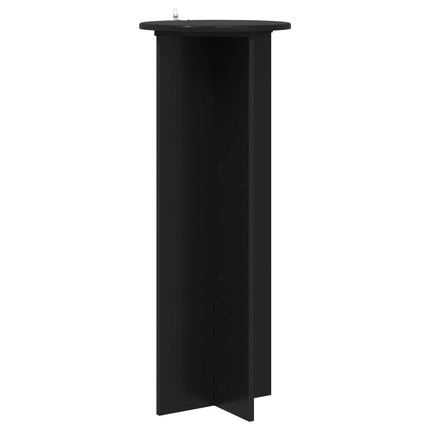 Växtställ 2 pcs Svart Ø40 x 100 cm Konstruerat trä