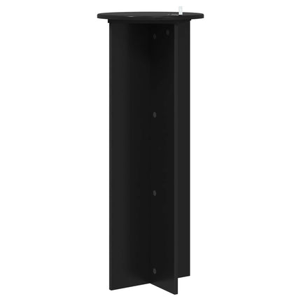 Växtställ 2 pcs Svart Ø40 x 100 cm Konstruerat trä